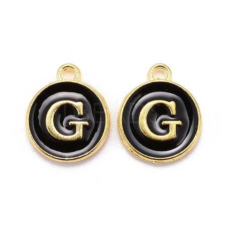 Golden Plated Alloy Charms ENAM-S118-02G-1