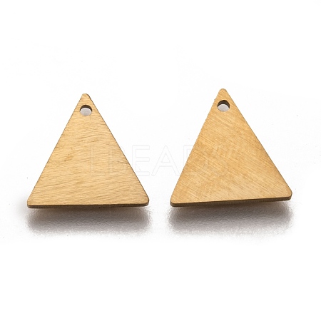 Ion Plating(IP) 304 Stainless Steel Pendants STAS-O133-04B-G-1