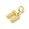 Rack Plating Brass with ABS Plastic Pearl European Dangle Charms KK-G501-02N-G-2