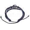 12 Constellation Leather Cord Bracelets BJEW-P240-E04-2