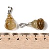 Watermelon Stone Glass Pendants G-B127-03P-01-4