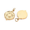 304 Stainless Steel Pendant Cabochon Settings X-STAS-S116-147G-2