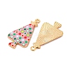 Christmas Theme Rack Plating Alloy Pendants FIND-M020-02E-G-2