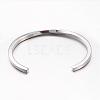 304 Stainless Steel Cuff Bangles BJEW-D434-05P-2