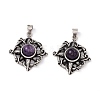 Natural Amethyst Pendants KK-A173-07AS-02-3