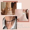 15Pcs 5 Colors Transparent Acrylic with Brass Micro Pave Cubic Zirconia Pendants PALLOY-CJ00190-7