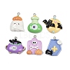 Halloween Opaque Resin Pendants RESI-C062-02-2