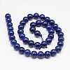 Dyed Round Natural Lapis Lazuli Beads Strands X-G-K081-8mm-2