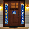 Polyester Hanging Sign for Home Office Front Door Porch Decorations HJEW-WH0023-015-6