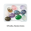 10Pcs Natural Mixed Gemstone Cabochons G-FS0005-68-3