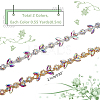 1M 2 Colors Iron Rhinestone Strass Chains CH-WR0001-03-2
