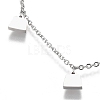 304 Stainless Steel Multi-Strand Anklets AJEW-H105-04-4