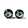 Handmad Evil Eye Round Lampwork Beads LAMP-T021-17E-1