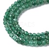 Natural Fuchsite Beads Strands G-C009-A27-01-4