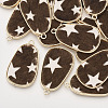 Eco-Friendly Cowhide Leather Pendants FIND-N049-03G-1