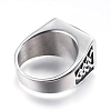 304 Stainless Steel Wide Band Rings RJEW-G092-23-20mm-2