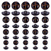 60Pcs 4 Style Plastic Shank Buttons BUTT-HY0001-19A-1