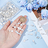 120Pcs 3 Style Tibetan Style Alloy Glue-on Flat Pad Pendant Bails TIBEP-SC0001-94-3