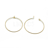 Brass Hoop Earrings KK-T032-015G-1
