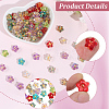 100Pcs Electroplate and Golden Metal Enlaced Glass Beads EGLA-PA0001-36-6