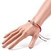 Round with Evil Eye Braided Bead Bracelet for Girl Women BJEW-JB06974-9