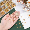 360Pcs 15 Style Tibetan Style Alloy Caps FIND-PH0018-49-3