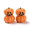 Halloween Opaque Resin Cabochons RESI-D063-17-1