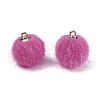 Faux Mink Fur Covered Pendants DIY-TAC0007-44M-2