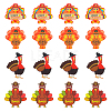 16Pcs 4 Styles Thanksgiving Day Opaque Acrylic Pendants SACR-SC0001-18-1