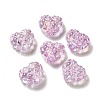 Transparent Acrylic Waffle Beads OACR-E016-01F-1