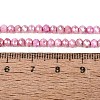 Anti-Tarnish Dyed Rondelle Glass Beads Strands LS-EGLA-T021-3mm-17-14-4