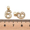 304 Stainless Steel Rhinestone Pendants STAS-N133-03G-G-3