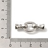 Brass Micro Pave Clear Cubic Zirconia Fold Over Clasps KK-K389-114P-3