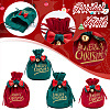 CRASPIRE 4Pcs 4 Styles Christmas Velvet Candy Apple Bags TP-CP0001-05B-4