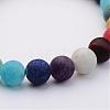 Natural Amazonite & Gemstone Beads Stretch Bracelets BJEW-JB02509-04-2