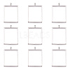 Alloy Open Back Bezel Big Pendants PALLOY-TA0021-02P-1