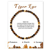 Natural Tiger Eye Beaded Stretch Bracelets for Women LS-WA9993-5-1