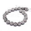 Electroplated Natural & Dyed Druzy Agate Bead Strands G-N0169-004D-01-2