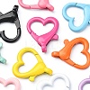 10Pcs 10 Colors Spray Painted Eco-Friendly Alloy Lobster Claw Clasps FIND-YW0002-26-2