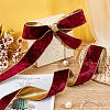 Single Face Velvet Wired Ribbon OCOR-WH0078-222B-04-5
