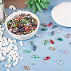 220Pcs 11 Colors Electroplate Glass Faceted Teardrop Beads Strands EGLA-CD0001-09-5