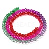 Transparent Painted Glass Beads Strands X-DGLA-A034-T3mm-A24-5