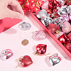 36Pcs 6 Colors PS Plastic Pendant Decorations FIND-SP0005-44-3