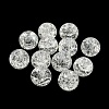 Transparent Spray Painting Crackle Glass Beads GLAA-L046-01A-3