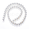 Electroplate Non-magnetic Synthetic Hematite Beads Strands X-G-Q466-6mm-02-2