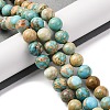 Dyed Natural Regalite/Imperial Jasper/Sea Sediment Jasper Beads Strands G-B124-C03-07-2