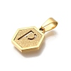 304 Stainless Steel Charms LS-STAS-H227-01G-P-2
