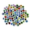 Printed Transparent Glass Cabochons GL-CBAA22A-13-1