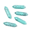 5Pcs Synthetic Turquoise Healing Stones G-FS0005-83L-1
