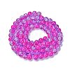 1 Strand Transparent Crackle Glass Round Beads Strands X-CCG-Q002-10mm-09-3